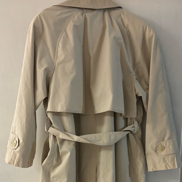 London Fog Beige Double-Breasted Trench Coat - Picture 3 of 6